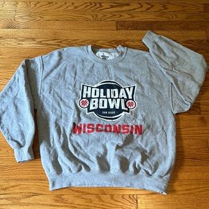 Super Cozy Vintage Holiday Bowl Crew Neck Sweatshirt.